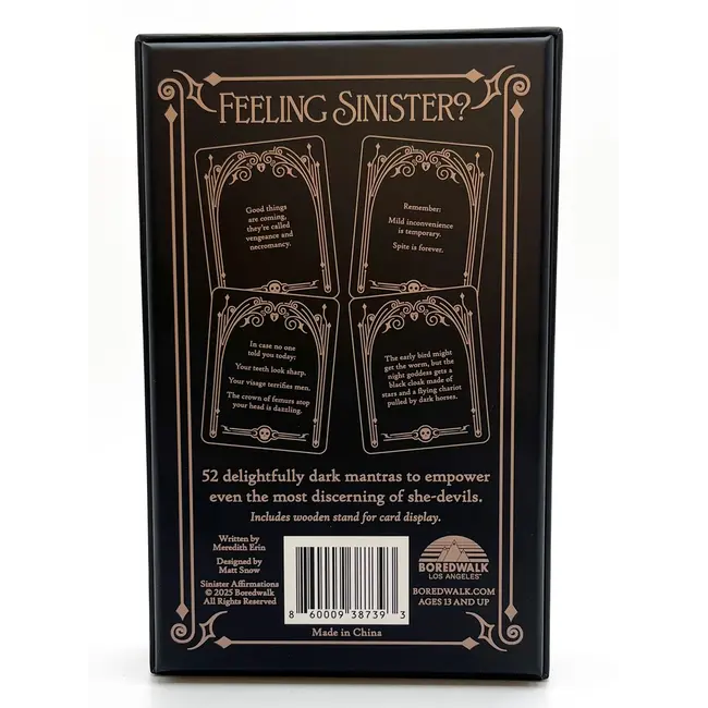 Boredwalk Sinister Affirmations
