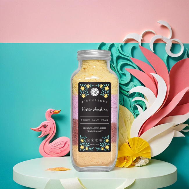 FinchBerry Fizzy Salt Soak- Hello Sunshine