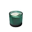 Soap and Paper Factory Roland Pine 14 oz Two-Wick Green Ribbed Glass Candle