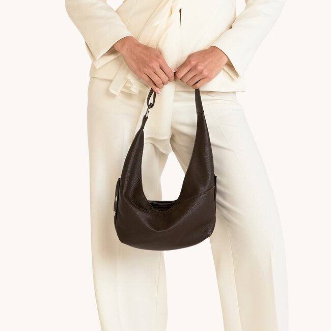 Hammitt Hammitt Tom Zip Med- Espresso Pebble- S