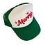 Local Beach Merry Trucker Hat- Kelly/White