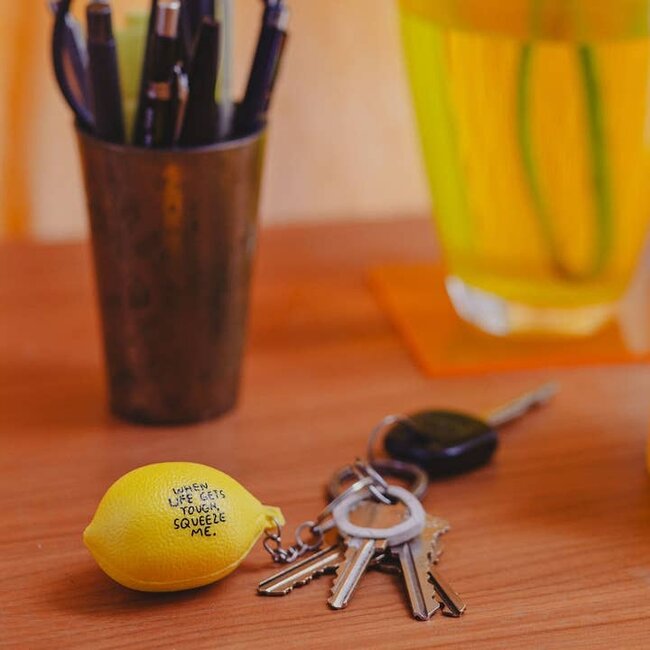 People I've Loved Lemon Stress Ball Keychain