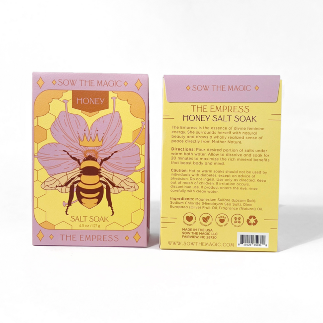 Sow the Magic The Empress Bee Salt Soak in Honey