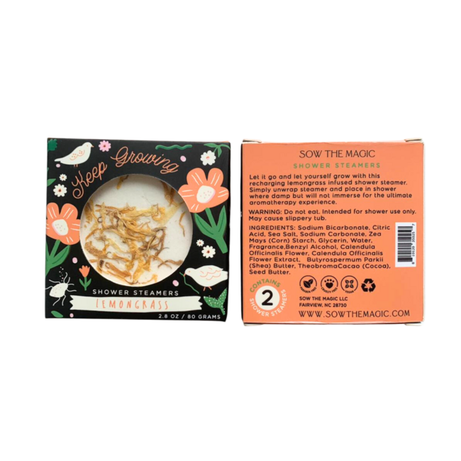 Sow the Magic Keep Growing Lemongrass Shower Steamer Set