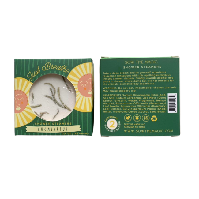 Sow the Magic Just Breathe Eucalyptus Shower Steamer Set