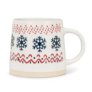 Abbott Nordic Pattern Wide Base Mug
