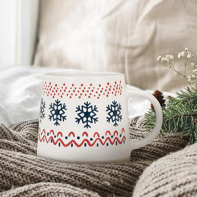 Abbott Nordic Pattern Wide Base Mug