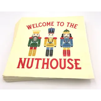 soiree-sisters Welcome To the Nuthouse Cocktail Napkins