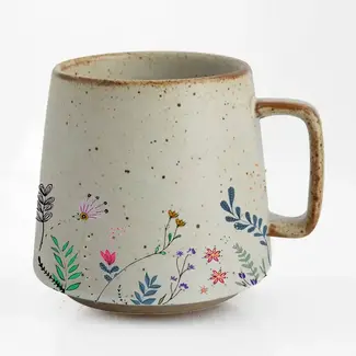 Artsy Em Floral Bloom Stoneware Mug