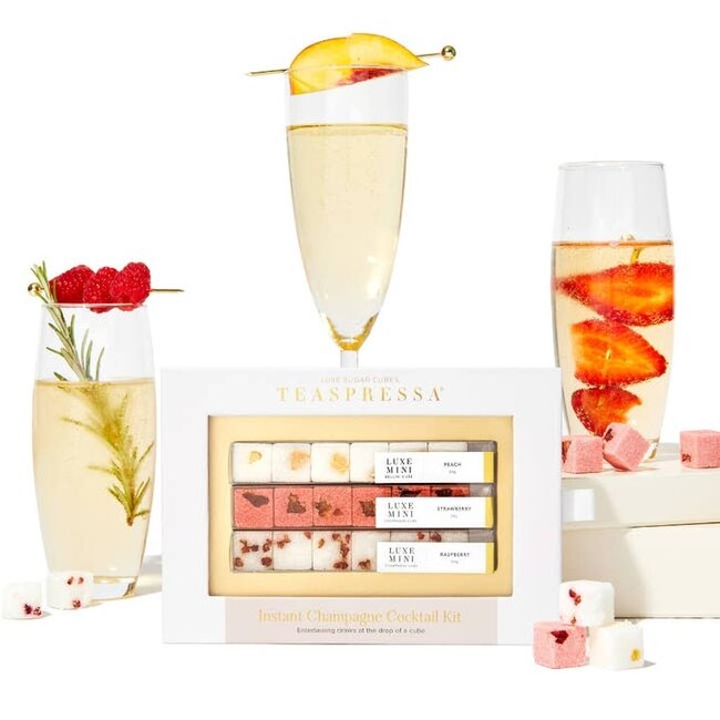 TEASPRESSA | LUXE Mixer Cube Champagne Cocktail Mixer Kit
