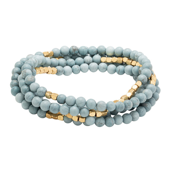 Scout Stone Wrap: Blue Howlite - Stone of Harmony