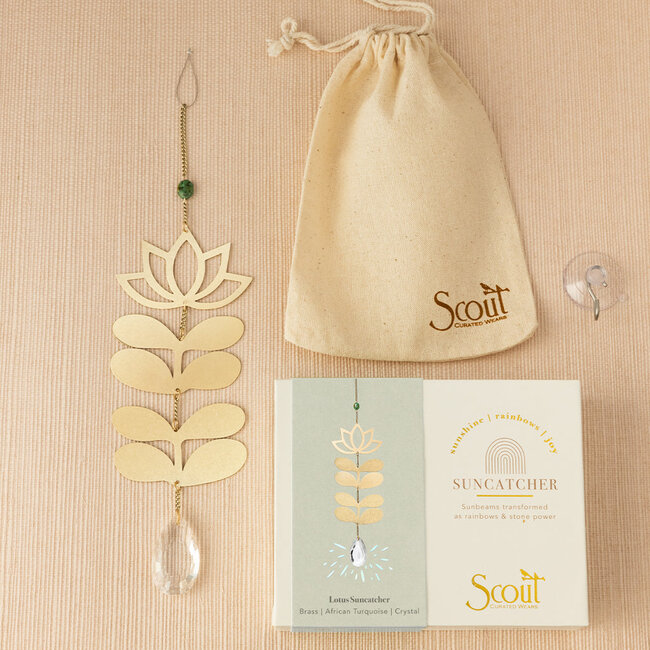 Scout Suncatcher  - Lotus African Turquoise