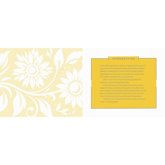 Gibbs Smith What I Know About Gratitude