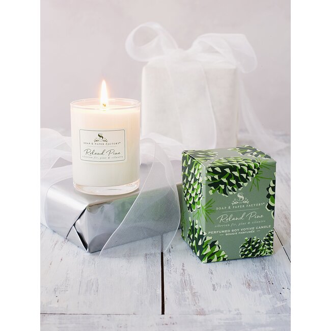 Soap and Paper Factory Roland Pine Votive Glass