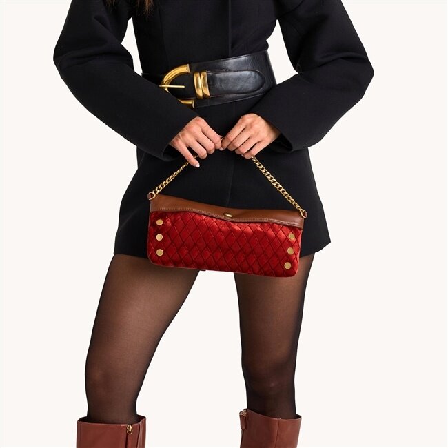 Hammitt Invitation Clutch-Monarch Velvet-AG