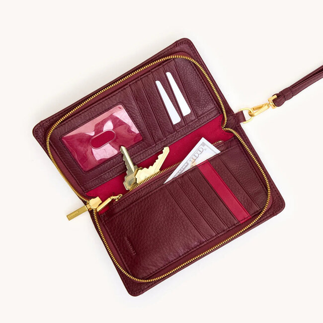 Hammitt Bryant Wallet- Cherrywood-BG