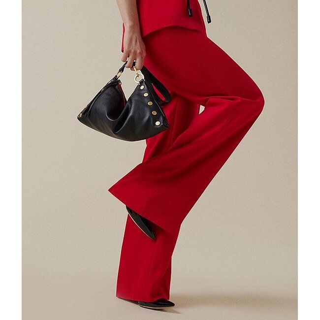 Hammitt Kyle Medium - Black - Brushed Gold - Red Zip