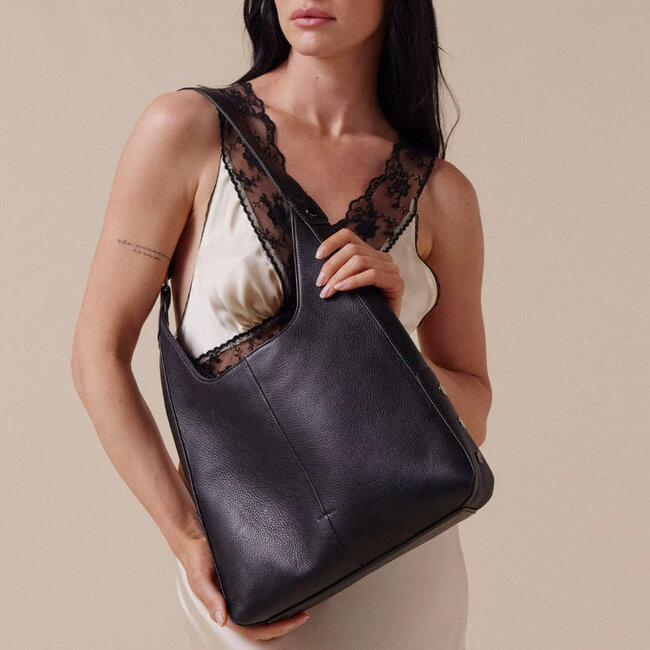 Hammitt Tim Medium Black - Gunmetal