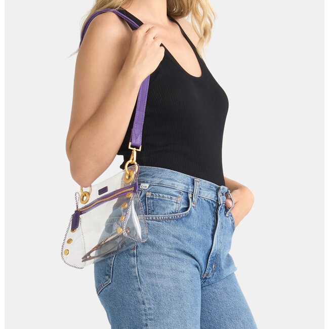 Hammitt Tony Sml Clear-Game Day Purple