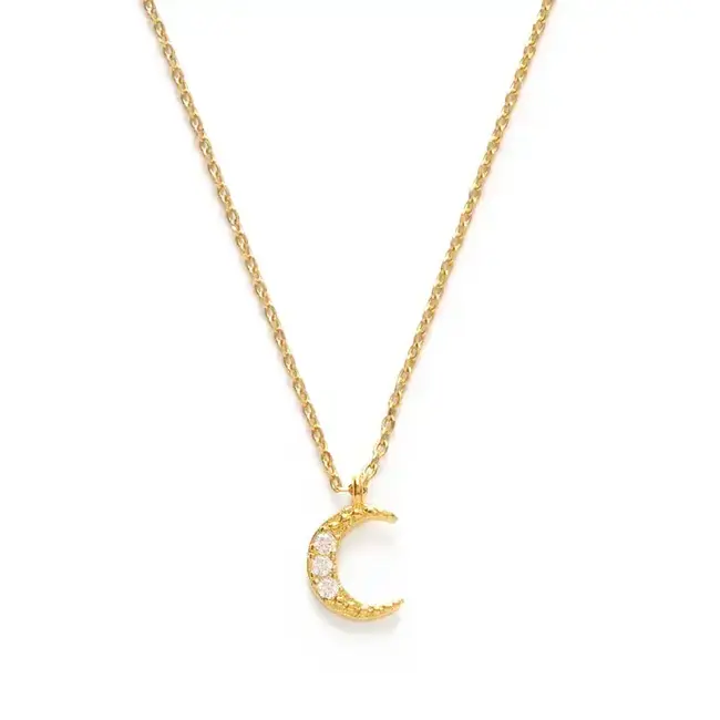 Amano Studio Crescent Moon Charm Necklace