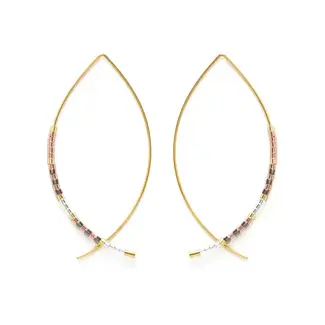 Amano Studio Japanese Bead Marquise Threaders- Champagne
