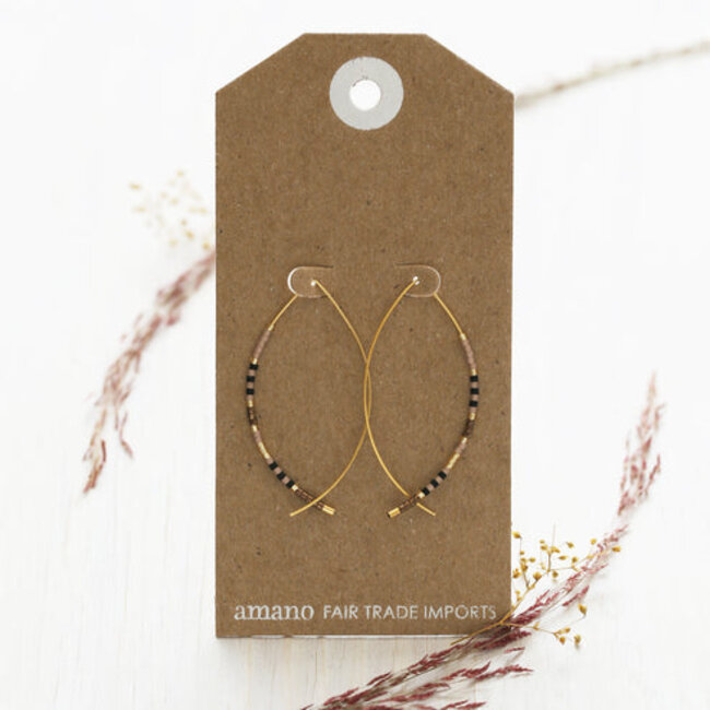 Amano Studio Japanese Bead Marquise Threaders- Champagne