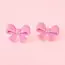 Sunshine Studios Flocked Bow Earring- Pink