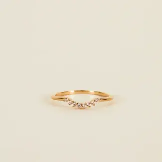JaxKelly Arched Crown Champagne Ring - 9