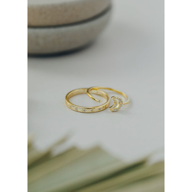 JaxKelly Celestial Gold Ring- 9