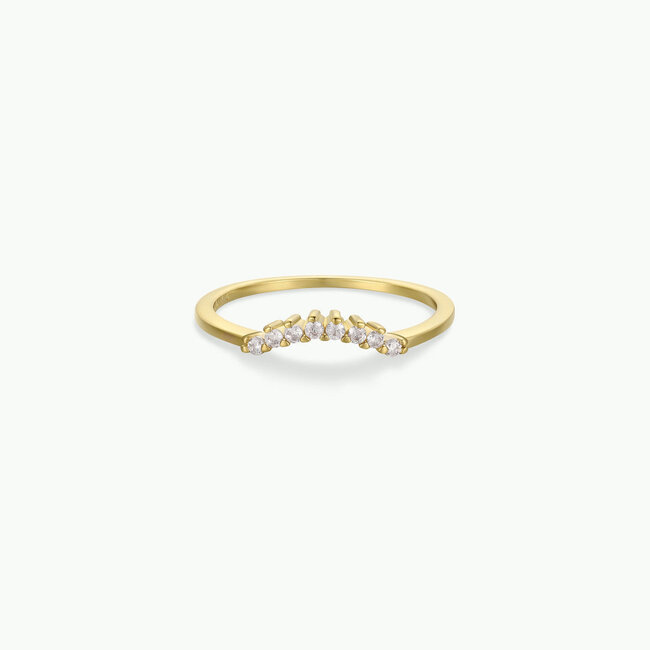 JaxKelly Arched Crown Champagne Ring - 9