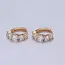GF CZ Huggie Hoop Earrings