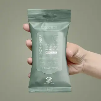 Noshinku Hand Sanitizing Travel Wipes- Eucalyptus