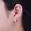 GF CZ Huggie Hoop Earrings