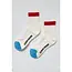 Le Bon Shoppe Color Block Girlfriend Socks- Blue Red