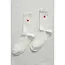 Le Bon Shoppe Embroidered Her Socks- Classic White + Heart
