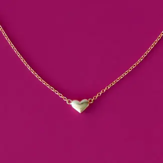 Sunshine Studios Bubble Heart Necklace- Gold