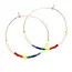 Amano Studio Japanese Seed Bead Hoop- Rainbow