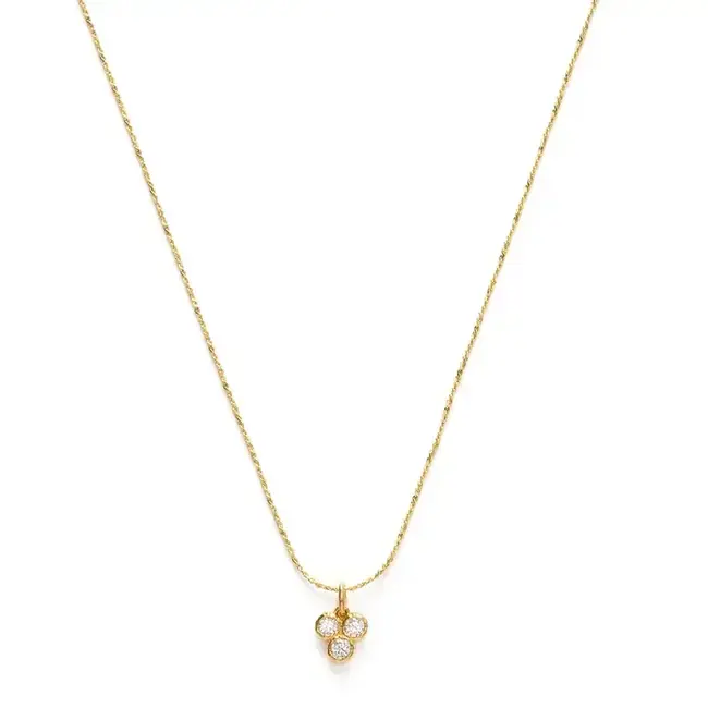 Amano Studio Tiny Triple Crystal Necklace