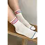 Le Bon Shoppe Embroidered Girlfriend Socks- Leche + Heart