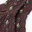 Tiepology Romantic Floral Socks- Dark Brown