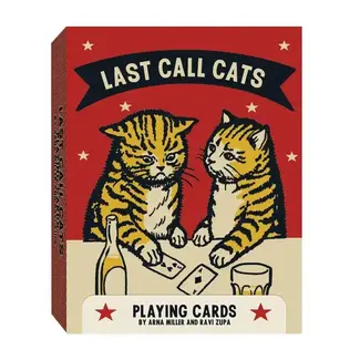 Chronicle Books Last Call Cats Playing Cards