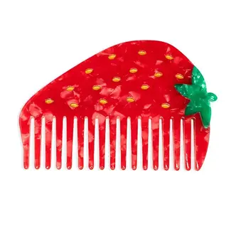 Living Royal Wide-Tooth Mini Comb- Strawberry