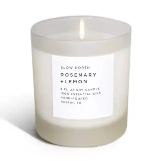 Slow North Rosemary + Lemon Candle
