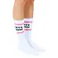 Living Royal Ribbed Crew Socks- Cat Mom- White