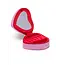 Living Royal Velvet Jewelry Zip Case- Heart Shaped w/ Bow