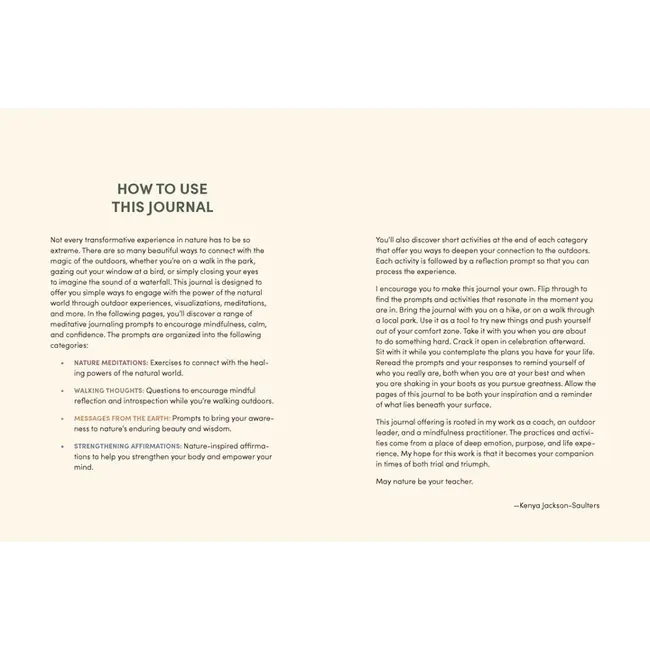 Chronicle Books Nature Meditations Journal