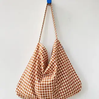 Le Bon Shoppe Happy Carry Bag- Cinnamon Gingham