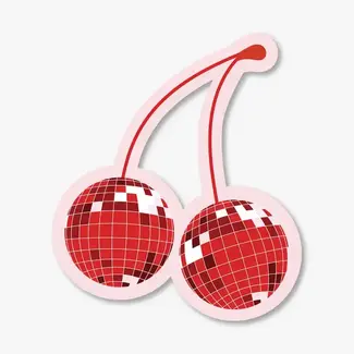 Spaghetti & Meatballs Disco Cherries Vinyl Sticker
