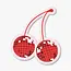 Spaghetti & Meatballs Disco Cherries Vinyl Sticker