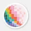 Spaghetti & Meatballs Rainbow Disco Ball Vinyl Sticker